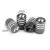 Para VOLKSWAGEN VW 4 peças Emblema de Carro Tampas de Válvula de Pneu de Roda Coberturas de Ar para Volkswagen Rline Golf GTI Bora Passat Jetta Beetle Tig