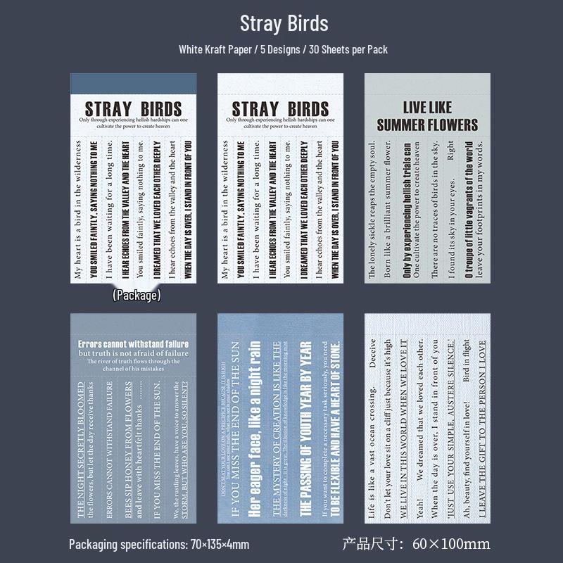 Whisper Series Creative Collage Sticky Notes - A Beautiful Day Theme for Journals