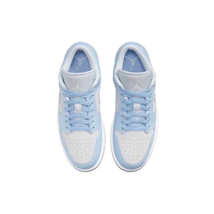 Air Jordan 1 Low Aluminum Women Sneakers Grey Football-Grey White DC0774-050