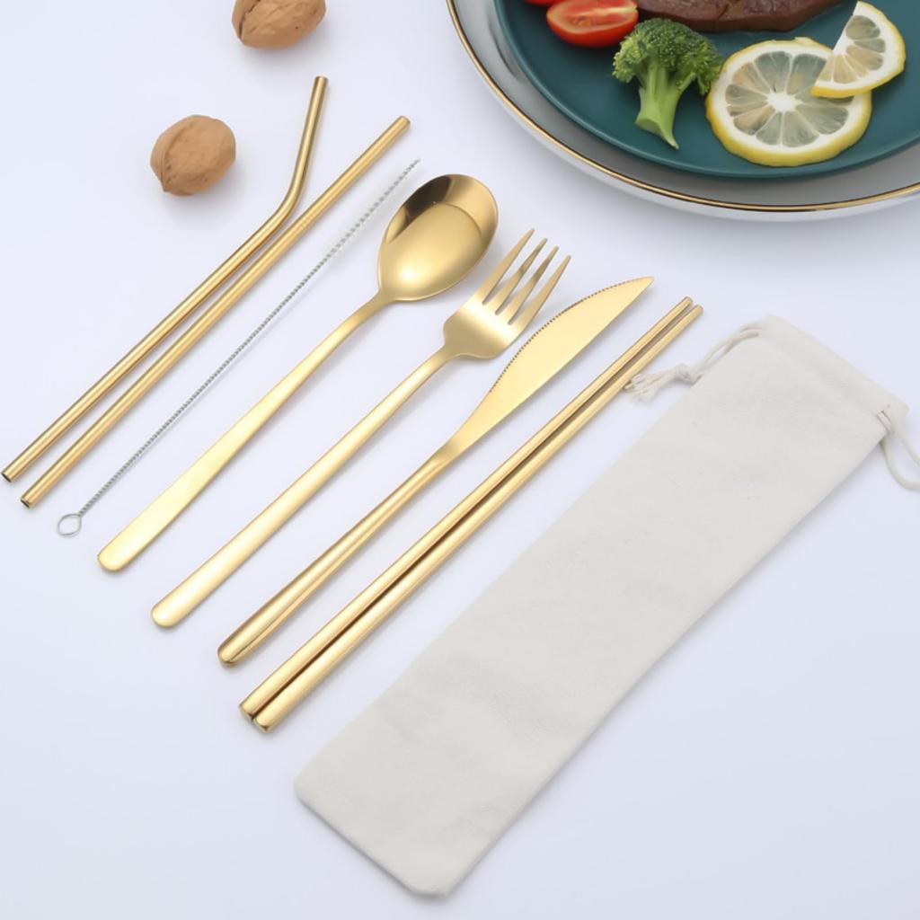 your chopsticks and straws with Chopstick holder drawstring set of chopstick straw cutlery cloth [Carry you!] bag, plain, 5, holder, storage, case,