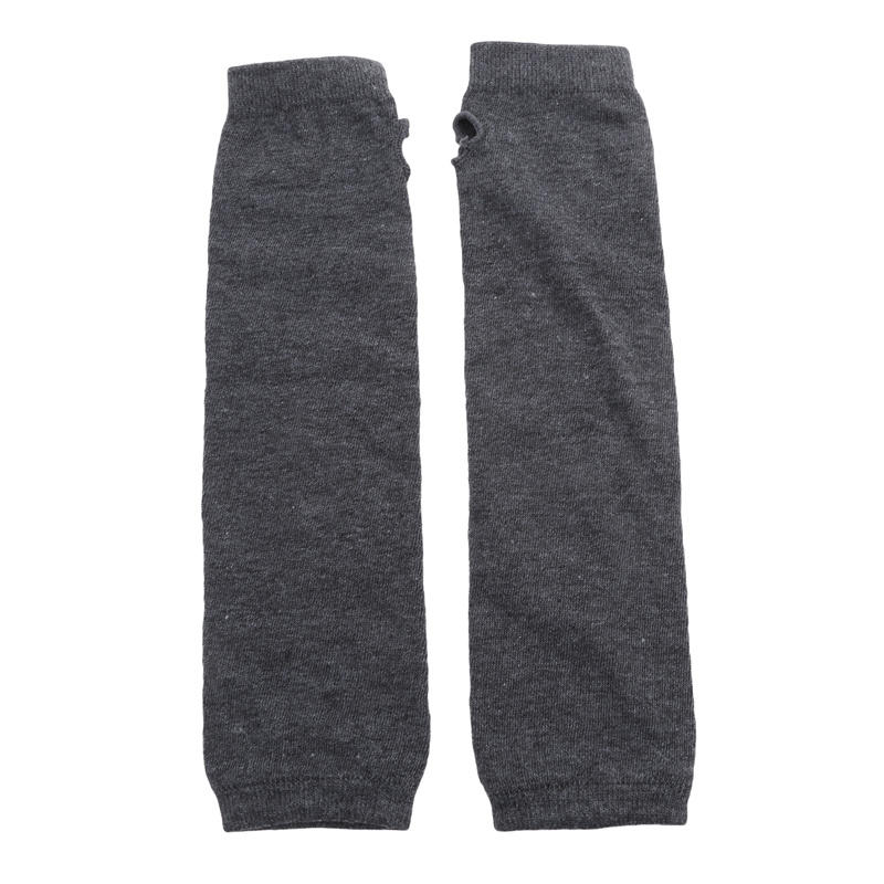 Dámské pruhované punkové gotické dlouhé návleky na ruce Zimní strečové rukavice bez prstů s otvorem na palec Pro chladné počasí