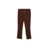 PUMA Embroidered Pattern Elastic Waist Mid-Rise Knit Sports Track Pants Men Bottoms Chestnut-Brown 622822-01