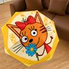 1PC cat flower Umbrella-8-Rib Reinforced, Automatic Open, Lightweight & Durable, Cute Fashion Accessory for Outdoor, Beach or Casual Use, Beach Umbrel
