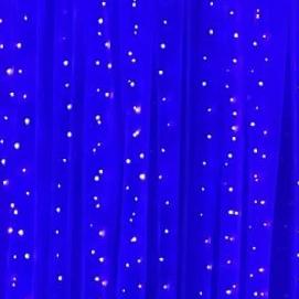 LED Copper Wire Curtain String Lights 3x3m Remote USB Powered Dorm Window Decor