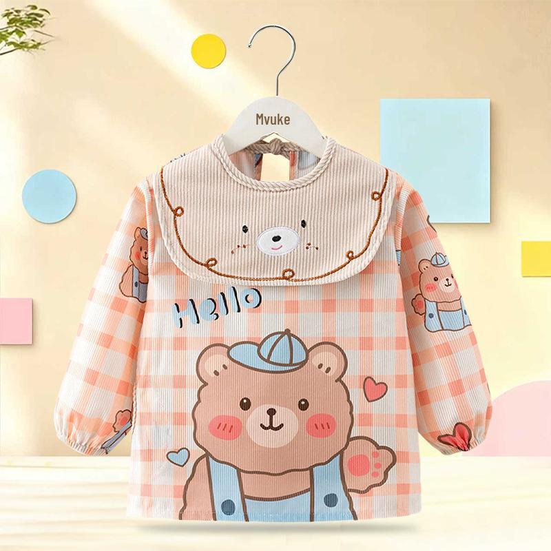 Unisex Baby Waterproof Long Sleeve Coveralls: Autumn/Winter Bib & Apron
