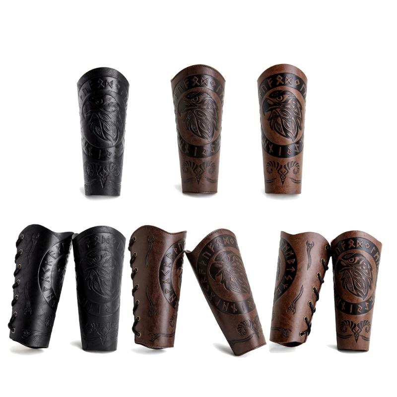Arm Guard Gauntlet Wristband Role Playing Armguards Wide Knight Arm Gauntlets for Medieval Costume and Role Playing