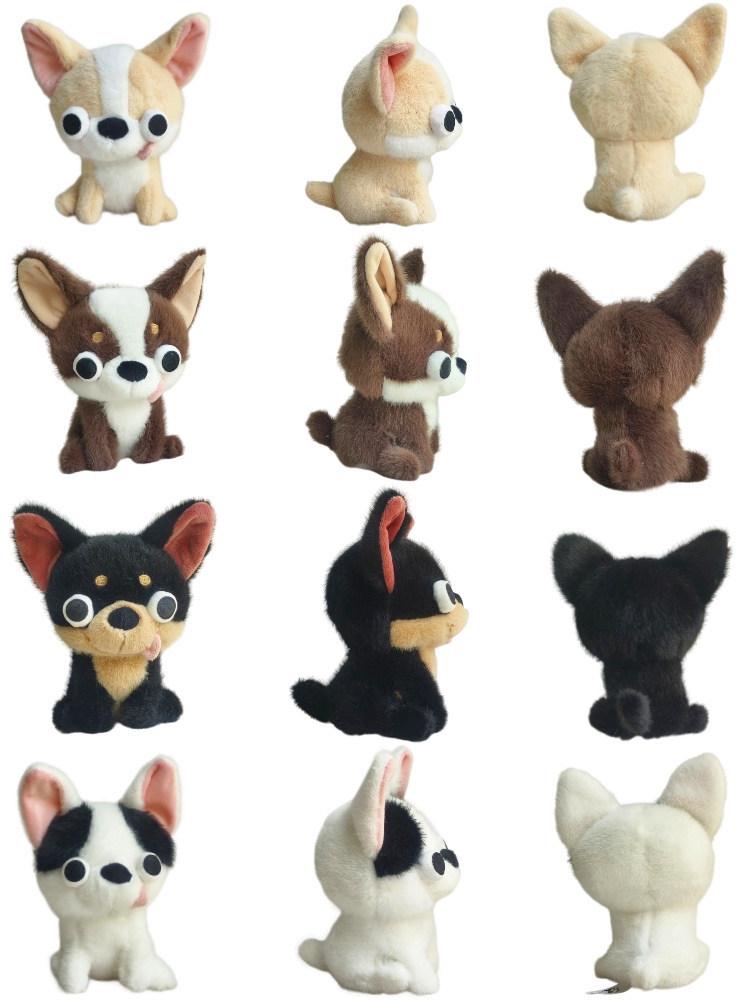 Evil Chihuahua Plush Doll - Creative Desktop Pet Ornament & Children's Birthday Gift
