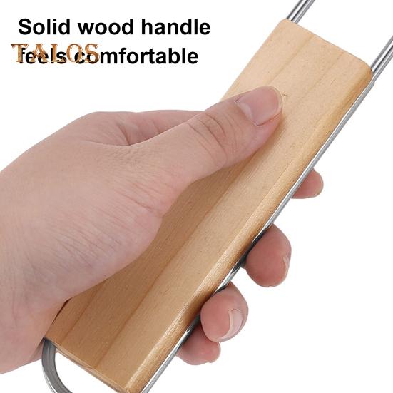 Corn Grill Basket with Wooden Handle Stainless Steel Folding Grilling Baskets Outdoor Camping BBQ Rack for Fish Shrimp Vegetables