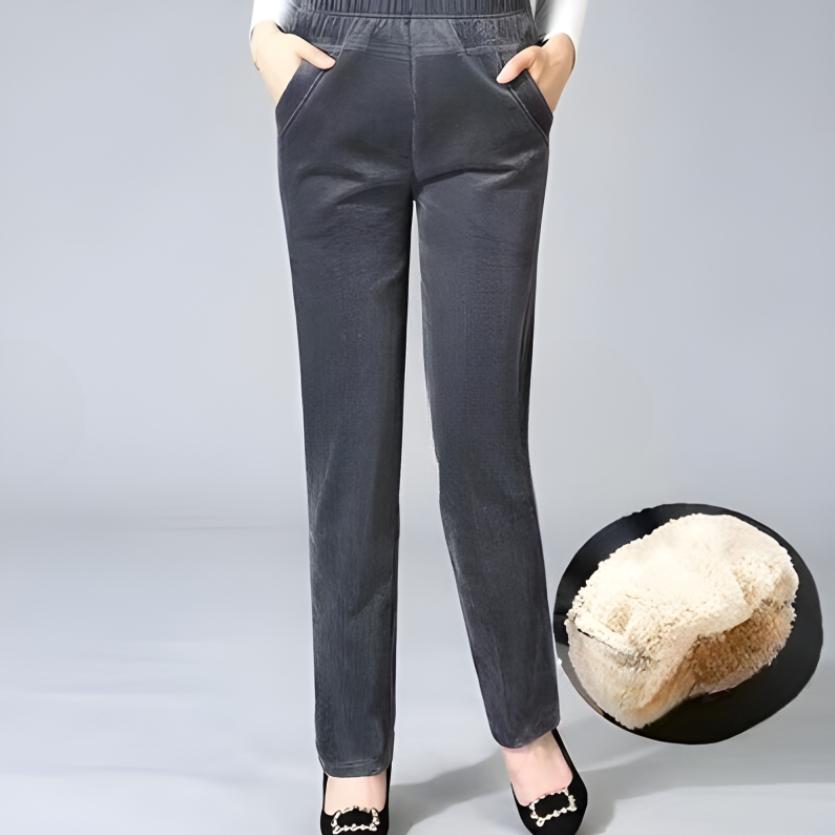 Pantaloni harem larghi in velluto autunnali e invernali, pantaloni da donna in velluto a coste, pantaloni casual spessi, pantaloni dritti per la mamma
