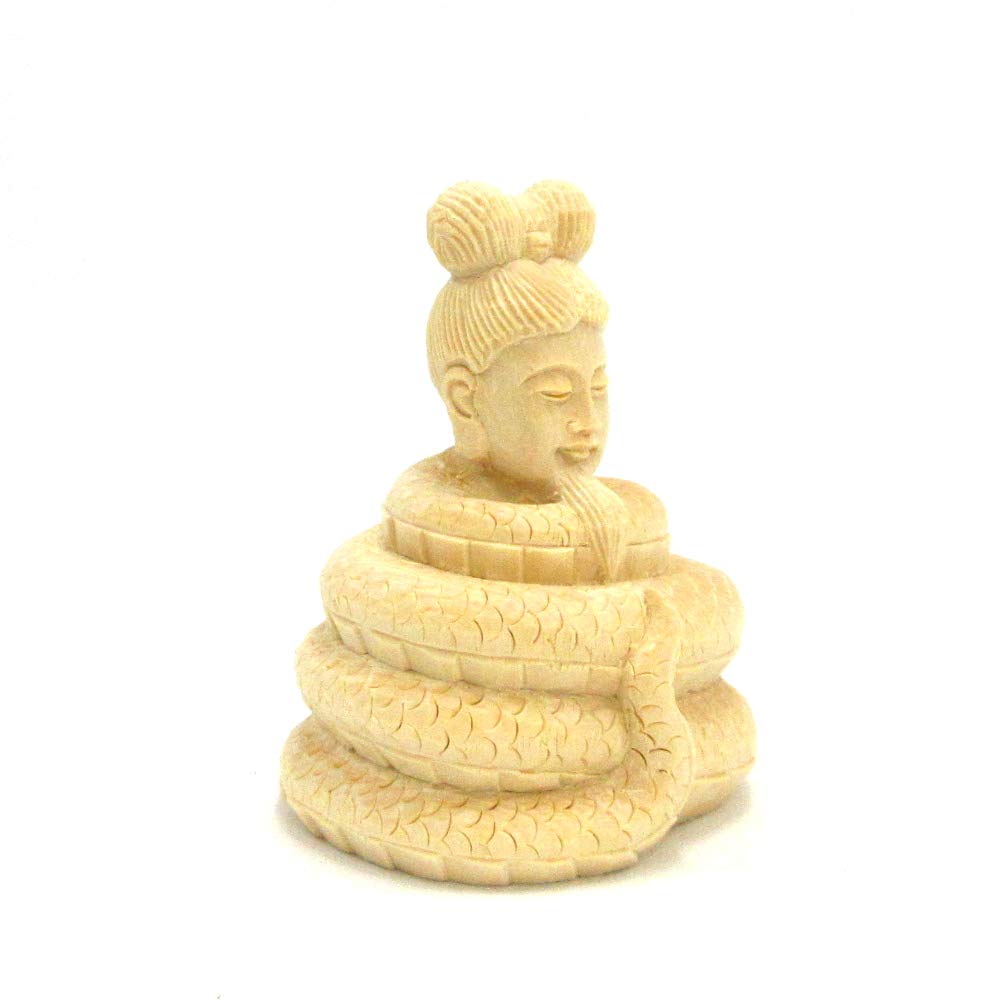 Special Buddhist Statue Ugajin Old Man Statue Body Height Width Depth Premium Cypress Wood Carving 14707 Kurita's [Tenjin (Heavenly Gods)] (Main Only)