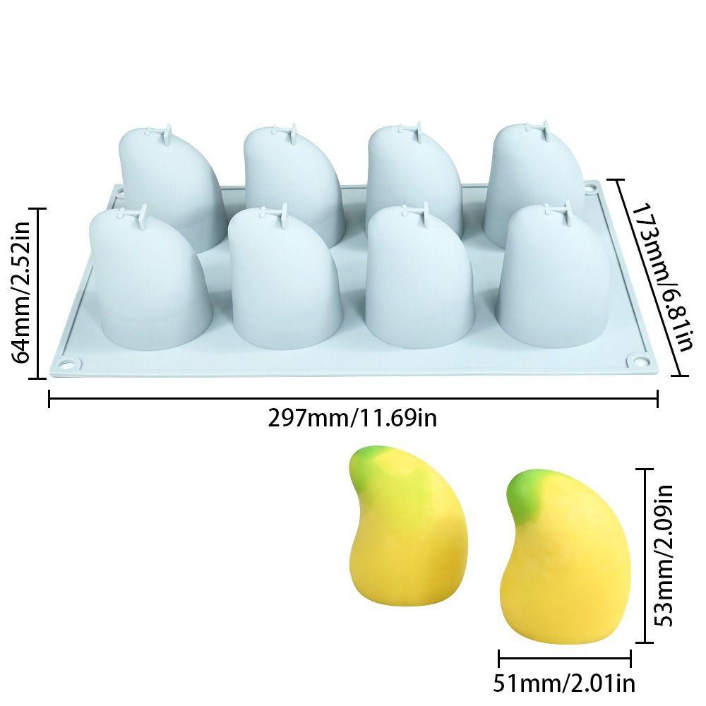 Voedselkwaliteit Siliconen Mango Mousse Taartvorm Hittebestendig Franse Patisserie Vorm Bakvorm Pudding