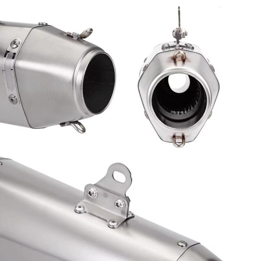 Universal Motorcycle Exhaust Pipe SR5 Kela 51mm Tail Section for Z400 R3 MT07 MT09