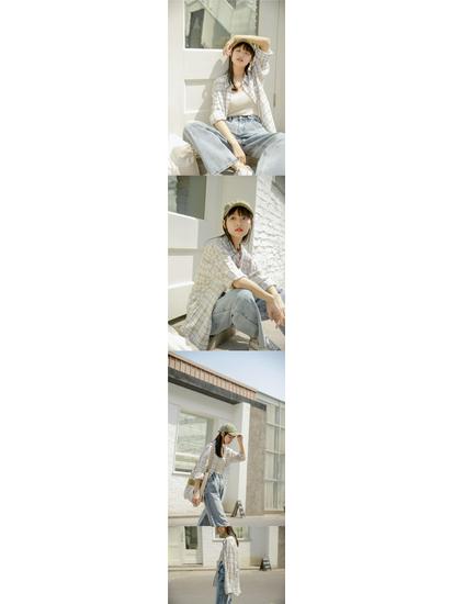 Women's Korean Retro Plaid Early Spring Jacket - Versatile, Sun Protection, Plus Size, Fresh Style