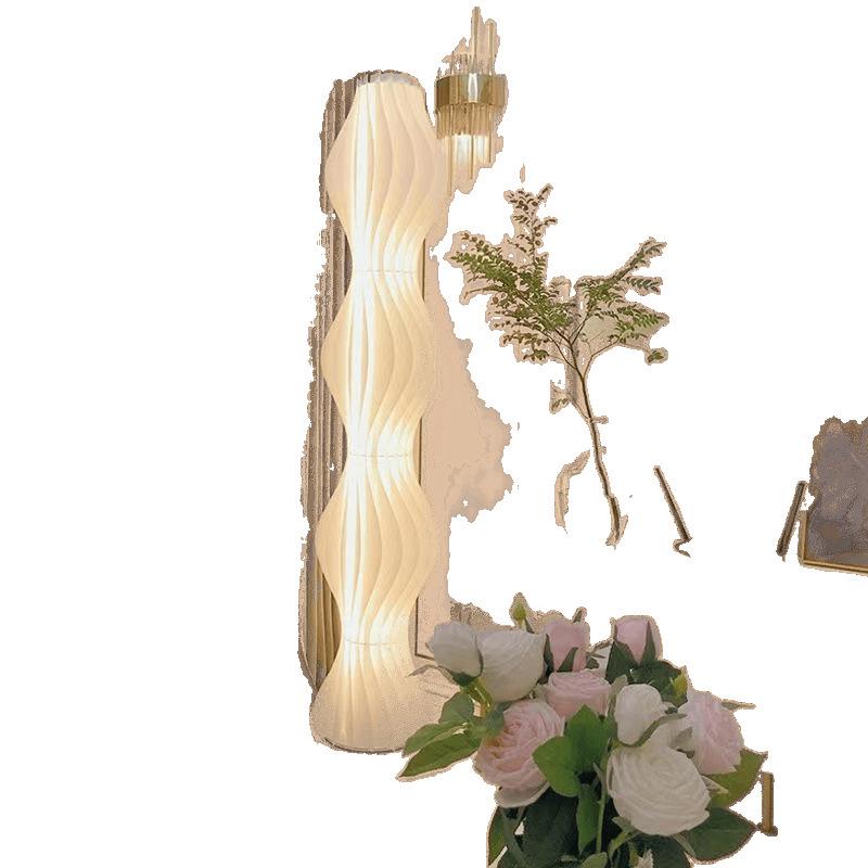 Nordic Designer Floor Lamp: Atmosphere Light with Art-Inspired Grass Skirt for Bedroom or Living Room.