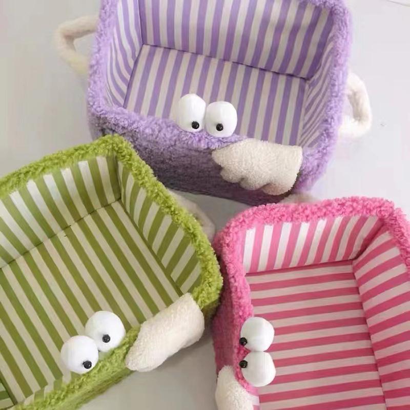 Coș de depozitare rufe Coș de depozitare decorativ Accesoriu birou Coș de depozitare pentru living Coș drăguț organizator dulap Cutie pentru jucării