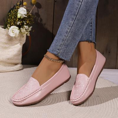 Übergröße 36-43 Schuhe für Damen Frühling Herbst Freizeit Plateau Loafer Bequem Rutschfest Flache Schuhe Zum Hineinschlüpfen Zapatos De Mujer
