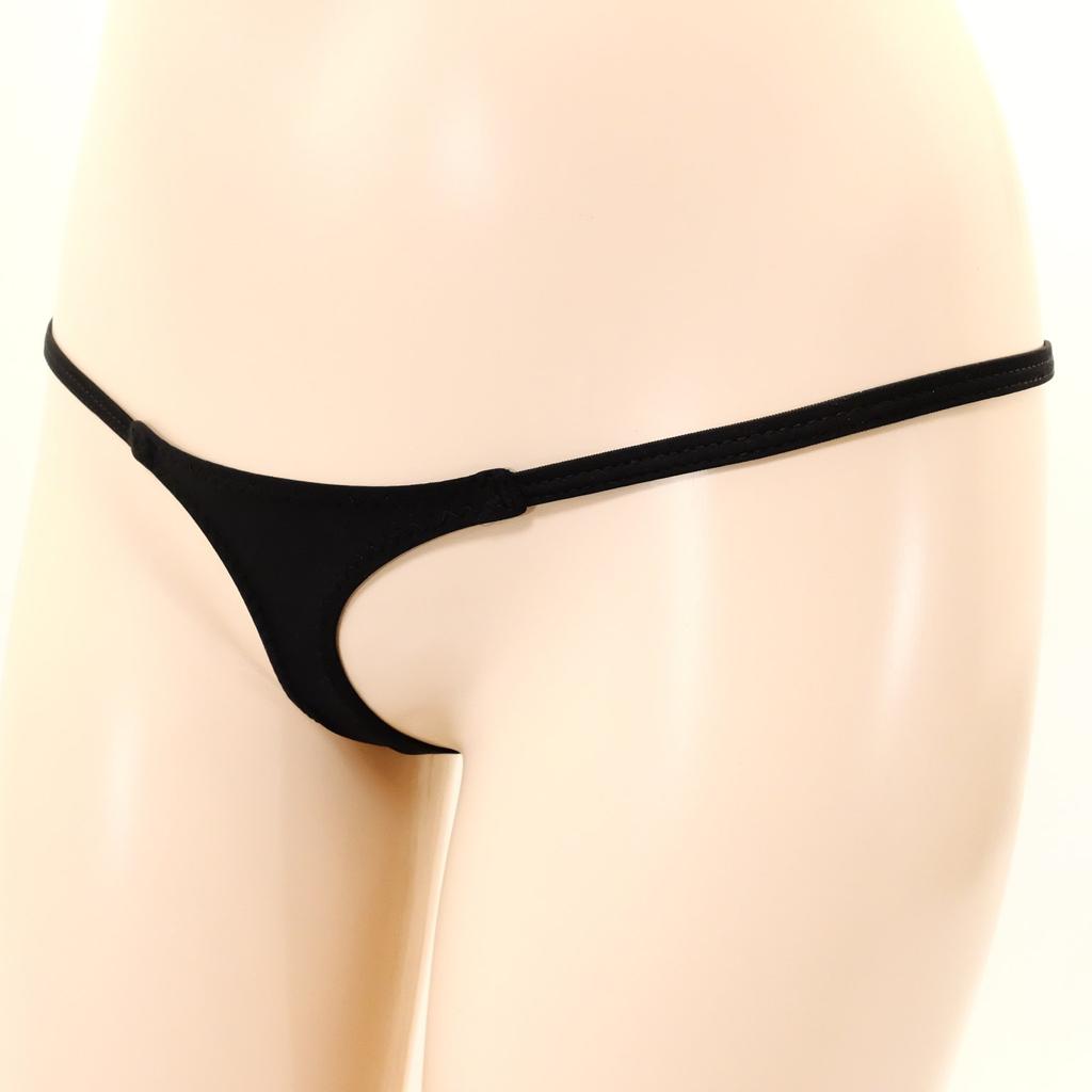 Micro Extremely Sexy Black F [Cat Select] Bikini, Small, Lingerie, Underwear, Cosplay, T-Front, T-Back, Swimsuit, t68hb,