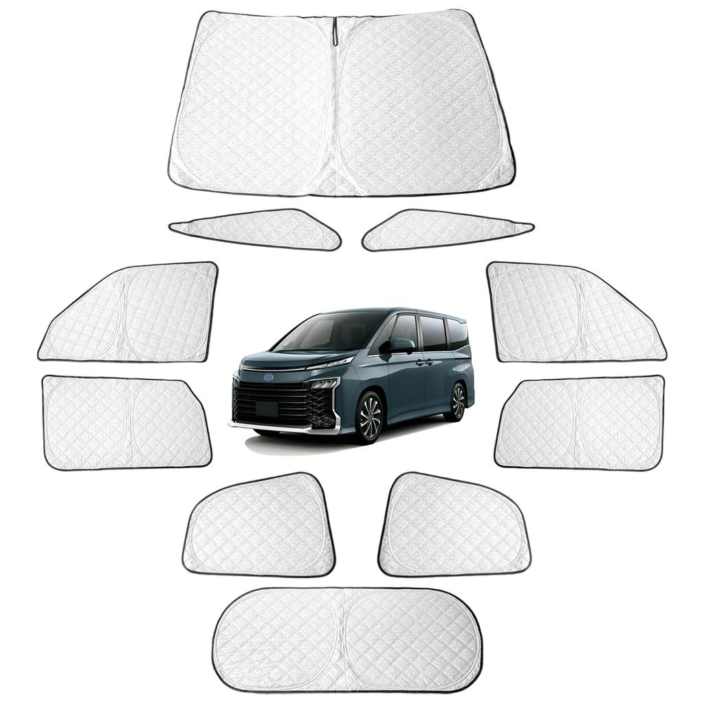 TELLIKA Sunshade for Voxy 90 Series and Noah 90 Car Blackout No Suction Cups Heat Light Car Window Car Camping Outdoor Theft UV Easy Installation