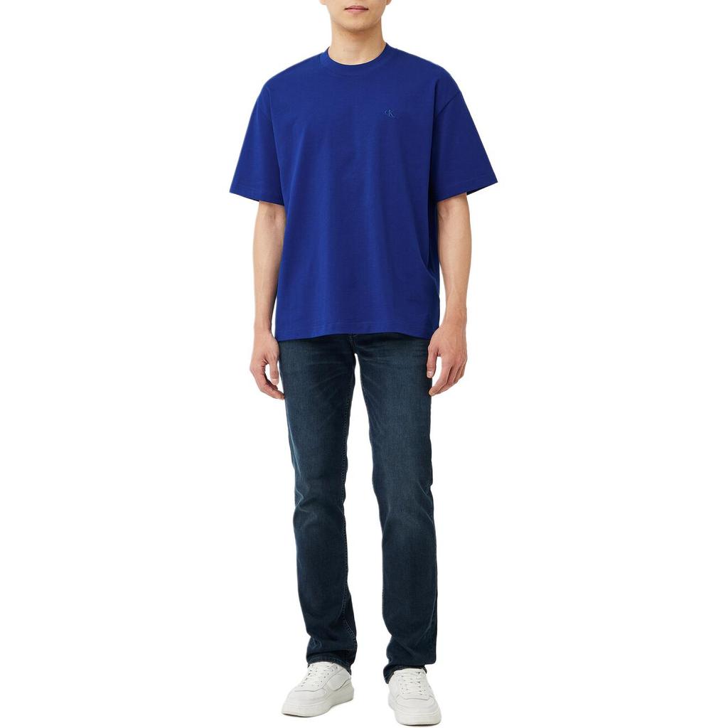 Calvin Klein Loose Fit Round Neck Drop Shoulder Short Sleeve T-Shirt Men Tops 4RAB806-C7K
