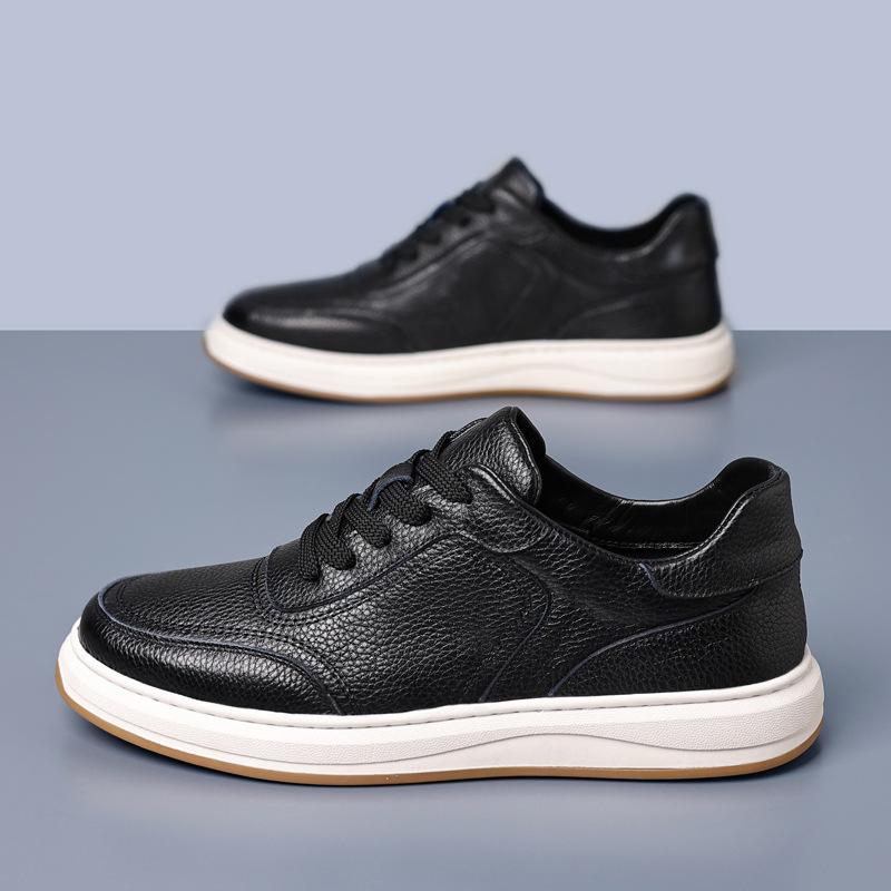 New men's casual shoes leather breathable men's board shoes leather shoes men's shoes