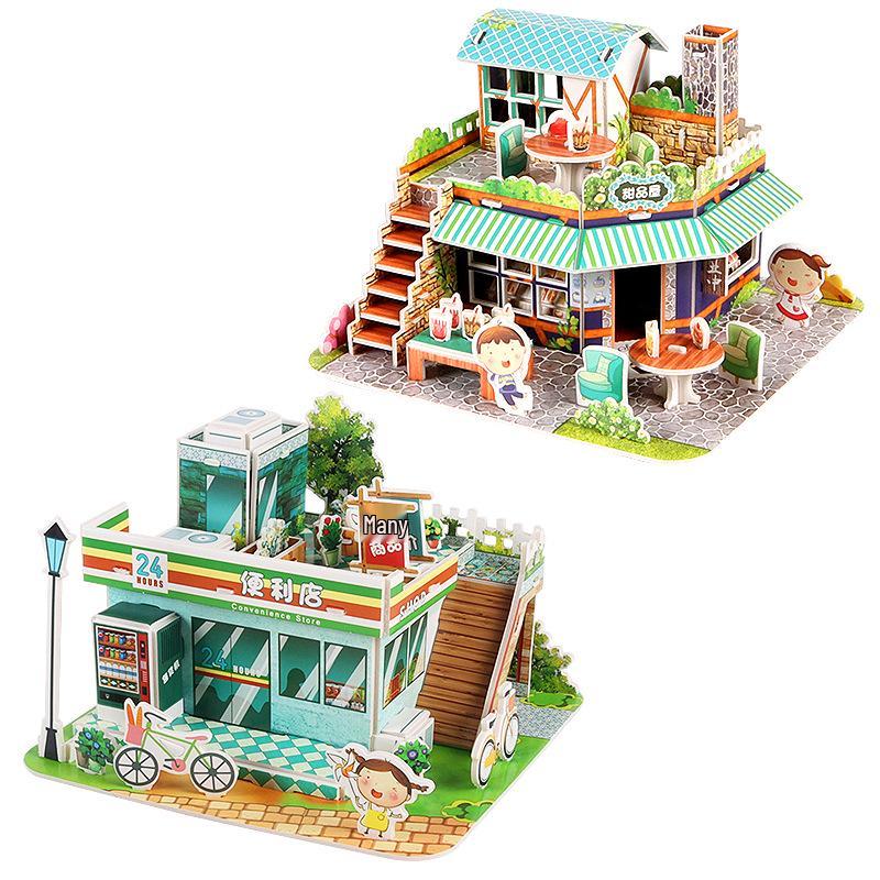 3D Puzzle DIY Handmade Dollhouse - Educational Toy for Kids & Parent-Child Interaction