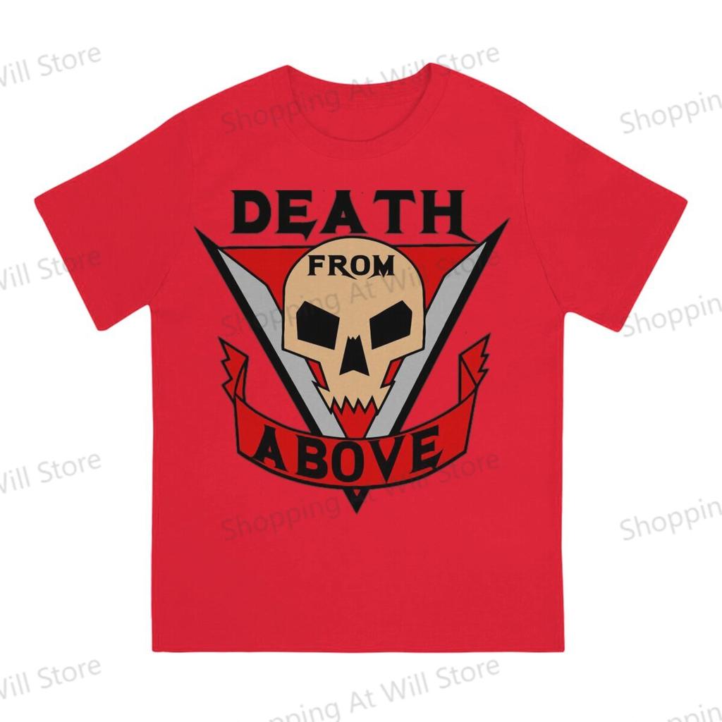 Summer Unisexs and Womens Tshirts Starship Troopers Death from Above Novelty Cool Tshirt Street Clothing SXL