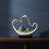 Desktop Sculpture Sculptural Chinese-Style Mountain Ornament for Reception Area