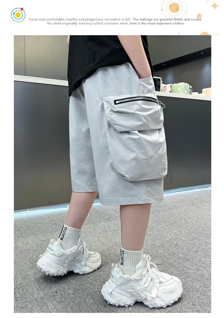 Children's Clothing Boys' Summer Shorts Pants 2026 New Thin Summer Clothing Mid Size Children's Mid Size Work Pants Trend