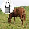 Horse Feed Bag Heavy Duty Mesh Horse Feeder with Adjustable Strap Horse Muzzle Feed Bucket for Feeding Grain Powder Supplements
