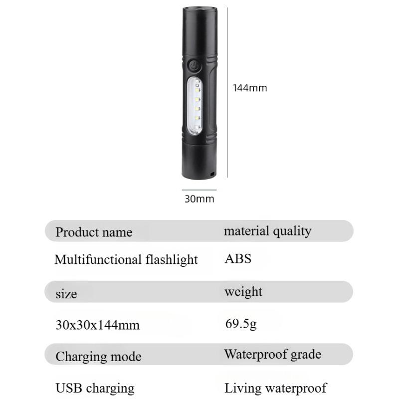 New Model High Brightness Flashlight Zoomable Outdoor Home Use Super Bright White Laser Lighting Mini Portable Charging