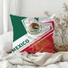 Flag Of Mexico Pillow Case Bedroom Sofa Living Room Backrest Decoration Square Cushion Nap Time