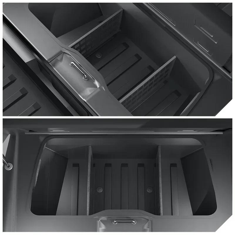 Lower Layer Trunk Combination Partition For Tesla Cybertruck 2025 2025 Truck Bed Container Organizer Board Interior Accessories