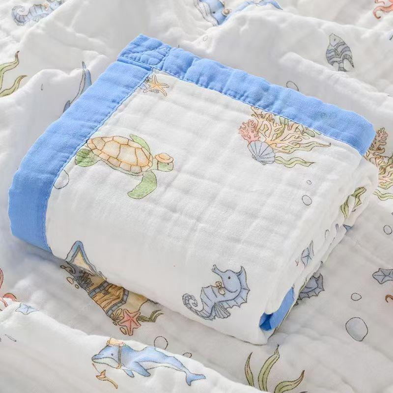 Six-layer Pure Cotton Gauze Baby Blanket and Swaddle