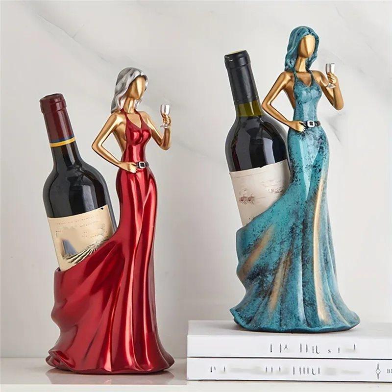 Wine Rack Decorative Display Cabinet For Home Decoration Red Wine Bottle Holder Ornament Grape Design For Girls