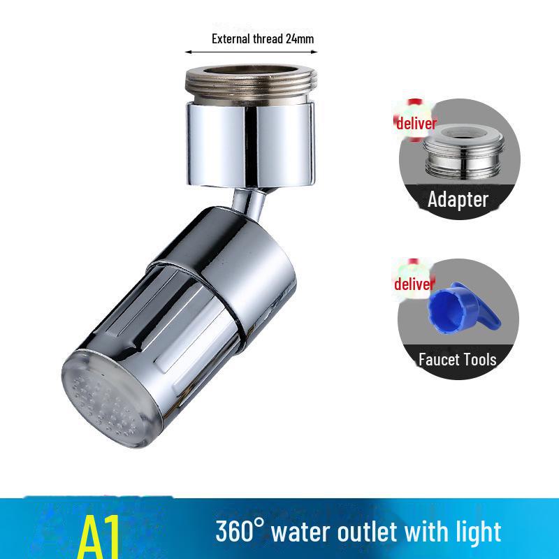 

Светодиодный вращающийся смеситель для раковины на 360°/720°