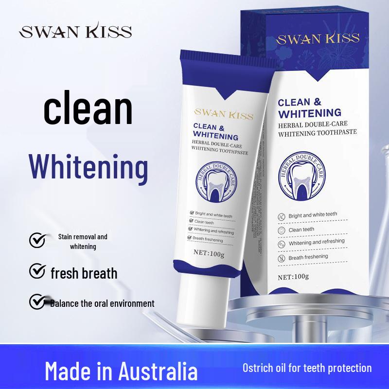 Отбеливающая зубная паста Swan s Kiss Сиреневая Свежее Дыхание Уход за Деснами