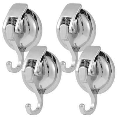 2 Stück Saugnapfhaken 15LB Heavy Duty Vakuum Duschhaken Ohne Bohren Wiederverwendbarer Saugnapf-Haken Saugnapf Robe Mantel Kranzhaken