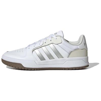 Niedrige Freizeitschuhe Unisex Weiß Silber Sneaker JP9959