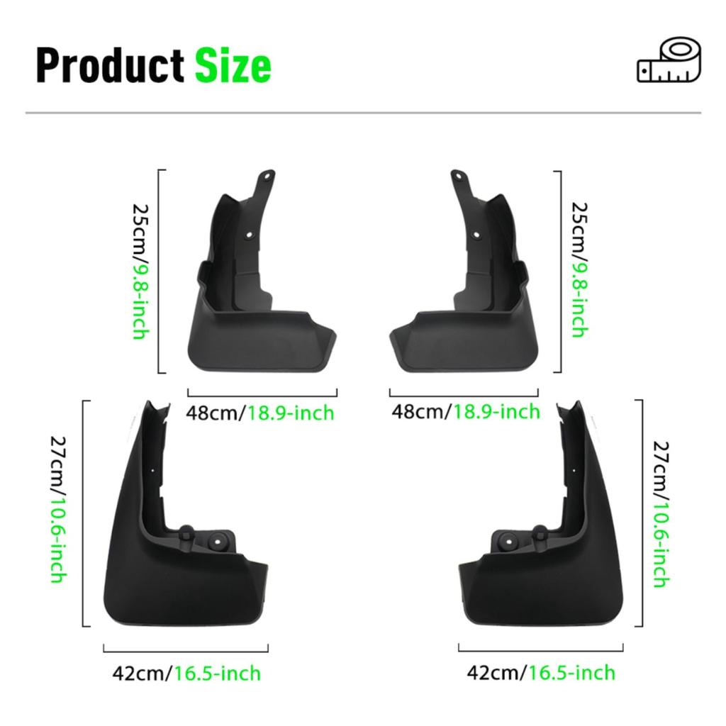 4PCS Car Mud Flaps Splash Guards Mudguards Car Mud Flaps Compatible with BMW X7 G07 2019 2020 2021 2022 2023 2024