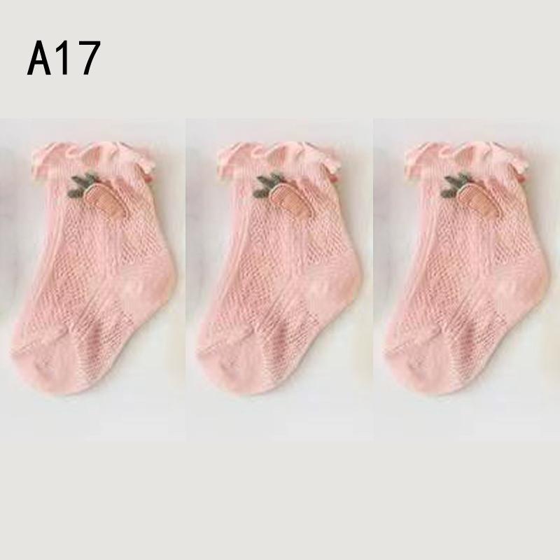 

3Pair/lot New Summer Baby Socks XS0-6months