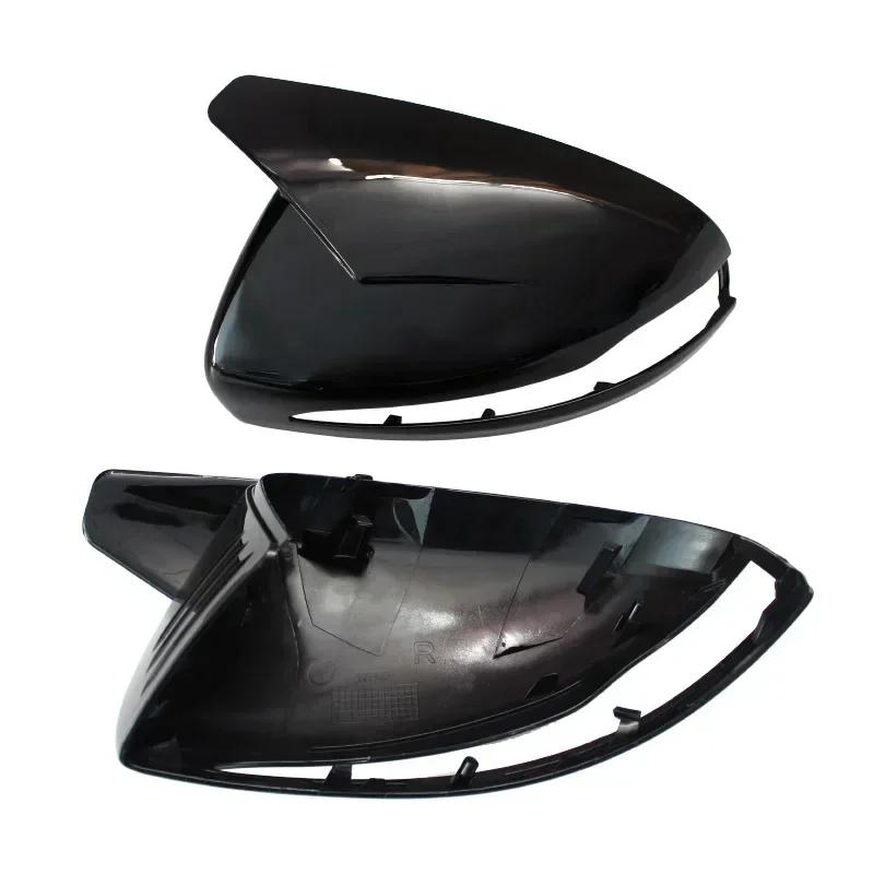 Glossy Black Mirror Cover Caps For Mercedes E GLC S C Class W205 W213 X253 W222 W238 ABS Car Exterior Accessories