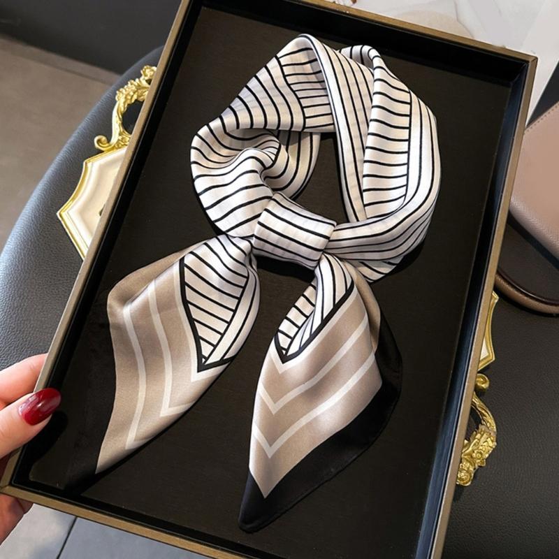 Large Scarf Silk Feeling Square for Men Women Multifunctional Head Scarf Unisex Hijab Outdoor Neck Scarves Daily Wear