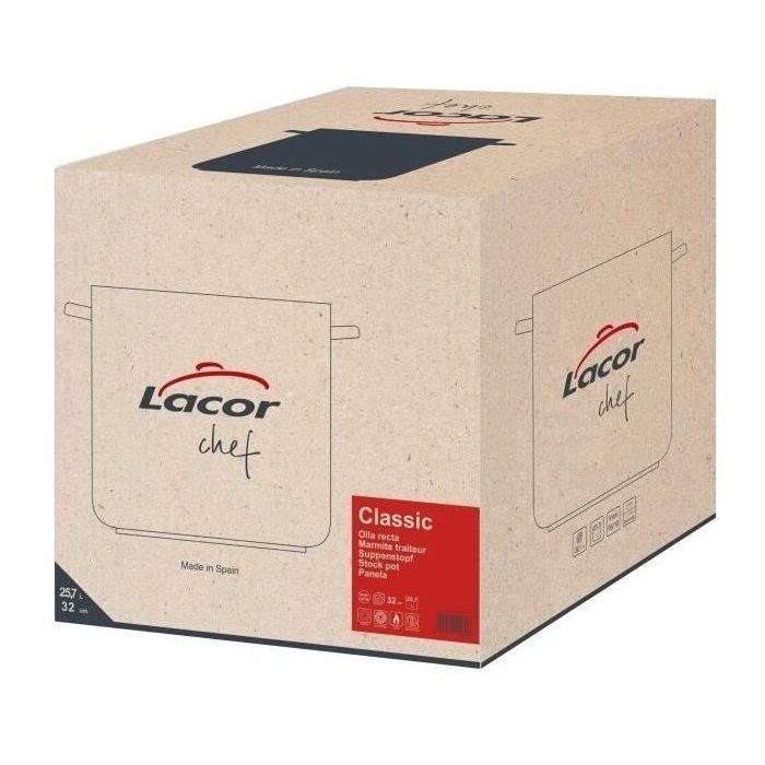 Marmite traiteur inox pro d : 32 cm + couvercle - inox