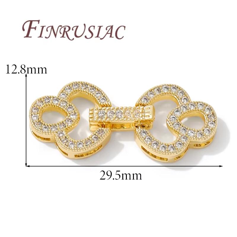 3 Styles 18K Gold Plated Multi-row Pearl Clasps For Necklaces Making,Bracelets Clasp Connectors For Jewelry DIY Accessories