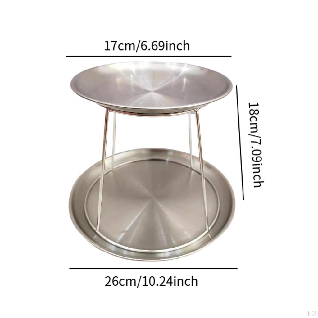 2 Tier Seafood Tray Stand for Kitchen And Events