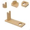 Portable Wine Display Stand Wooden Holder Free Standing Rack for Red In Dining Area