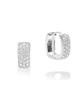 Raindrop Jewelry Raindrop Pave Square Huggies Earrings