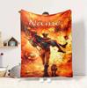 Custom Name Wolverine Deadpool Flannel Blanket Throw Blanket Soft Warm Sofa Bed Decor Unique Gift