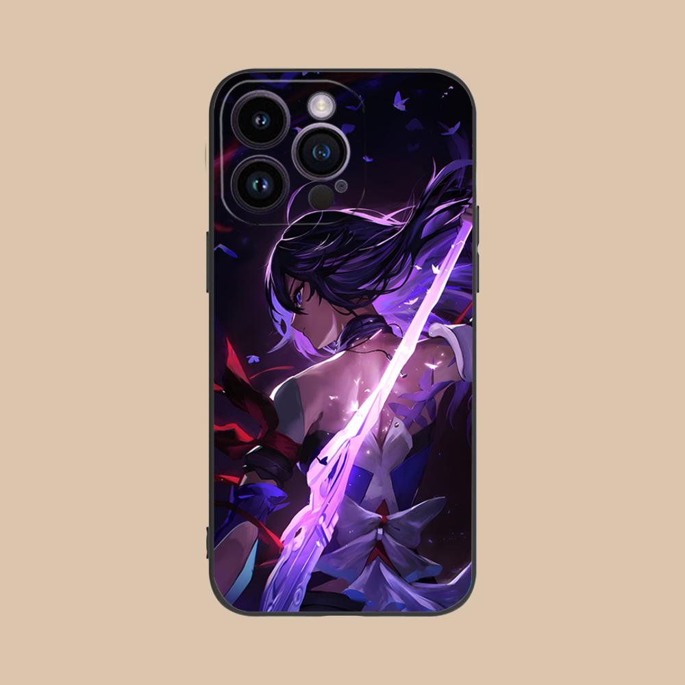 

HSR Seele Матовый ТПУ Чехол для Мобильного Телефона для iPhone 17 16 15 14 13 12 11 X XR XS 8 7 Air Pro Max Plus Mini Цветной Чехол iPhone 7 Plus