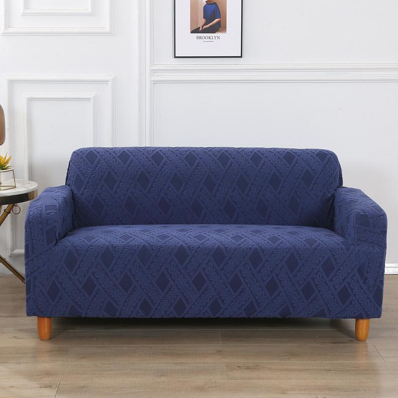 Capas elásticas para sofás Jacquard para sala de estar, capas de poltrona de lã polar elástica, protetor de móveis em forma de L, decoração para casa